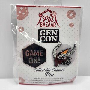 NIP Pin Bazaar Gen Con 2019 Starter Set - 2 Pins - Dragon Head Game On New